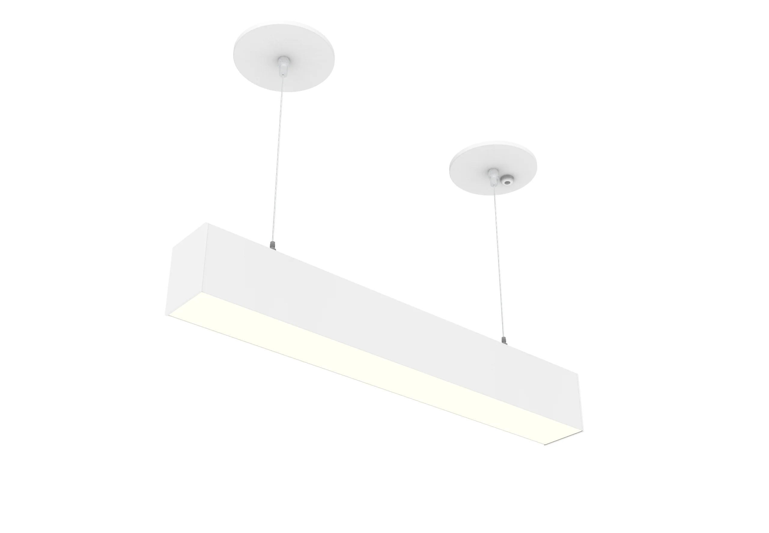 2 FT LED Direct/Indirect Suspended Linear Fixture G2, 3300 Lumen Max, Wattage and CCT Selectable, 120-277V, Black or White Finish - Image 10